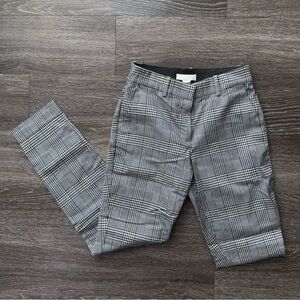H&M black and white plaid pants